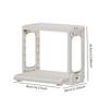 Kitchen Condiment Organizer Cabinet Dustproof Multipurpose with Door Solid Spice Holder Cupboard for