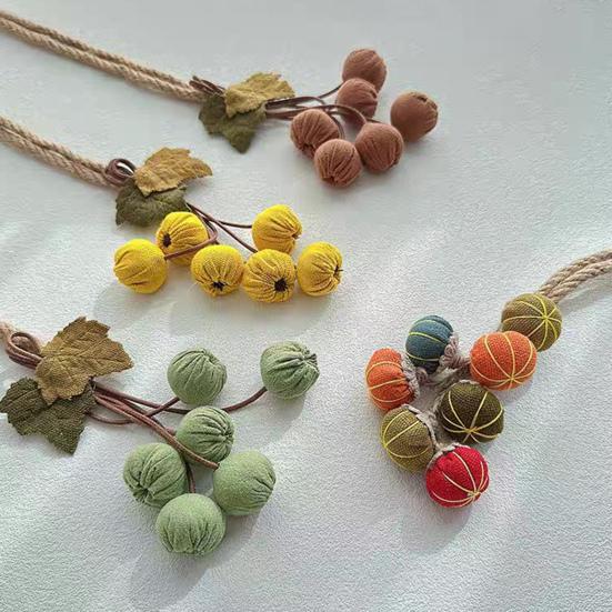 Halloween Pumpkin Curtain Tieback Farmhouse Adjustable Strap Fruit Vegetable Decorative Drape Window Curtain Holder Holdbacks Curtain Accessories