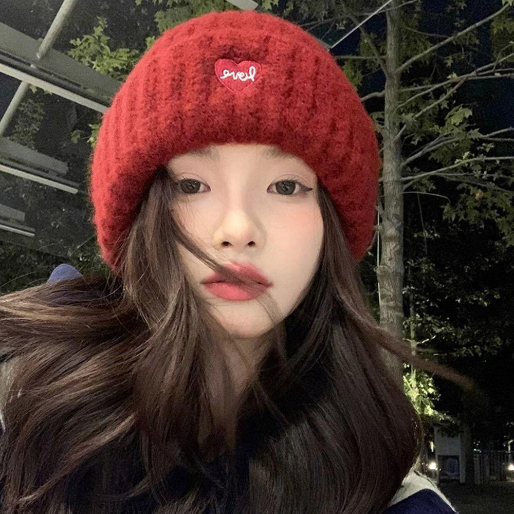 Thick Knitted Cap Soft Ski Hats Fashion Leisure Cap  for Men Women
