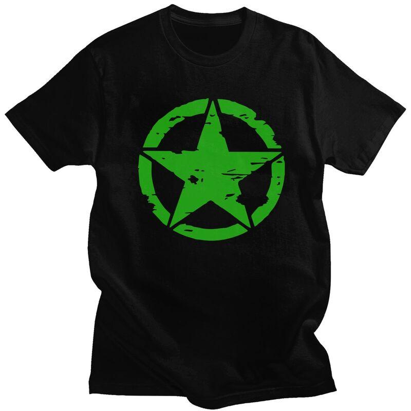 

Custom Mens US Tactical Military Star T Shirts Short-Sleeve Cotton Tshirts Streetwear T-shirt Casual Tee Loose Fit Clothes - ... S