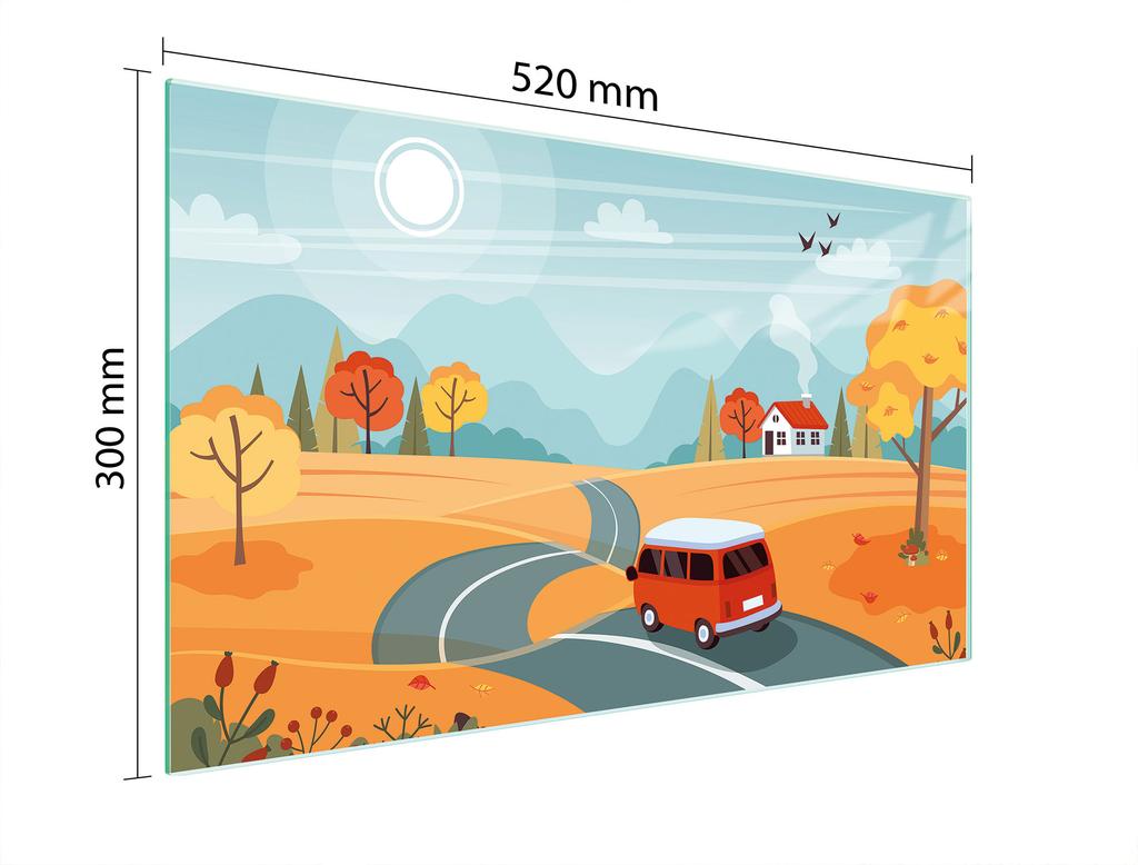 GLAS-SCHNEIDEBRETT 52x30 AUTO