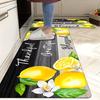 1PC Lemon Pattern Kitchen Rugs Non-Slip Door Mats Pop Arts Design Living Room Rugs Bath Mat Carpet for Home Sink Laundry Decor