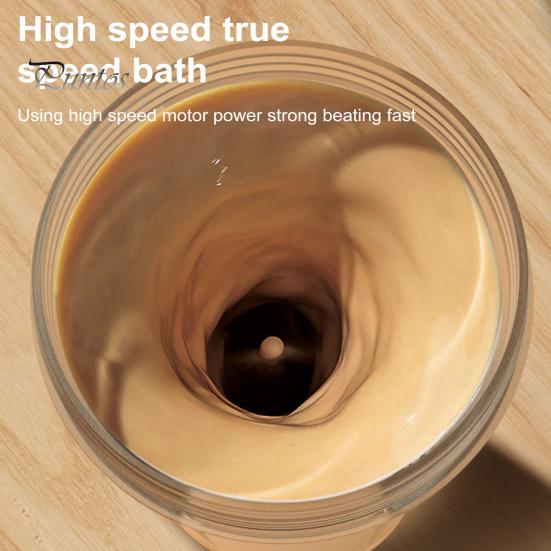 Electric Protein Shaker Bottle Instant Blending Mixer Cup for Protein Shakes Nuts Fruits Self Stirring Shaker Bottle for Fitness Enthusiasts USB