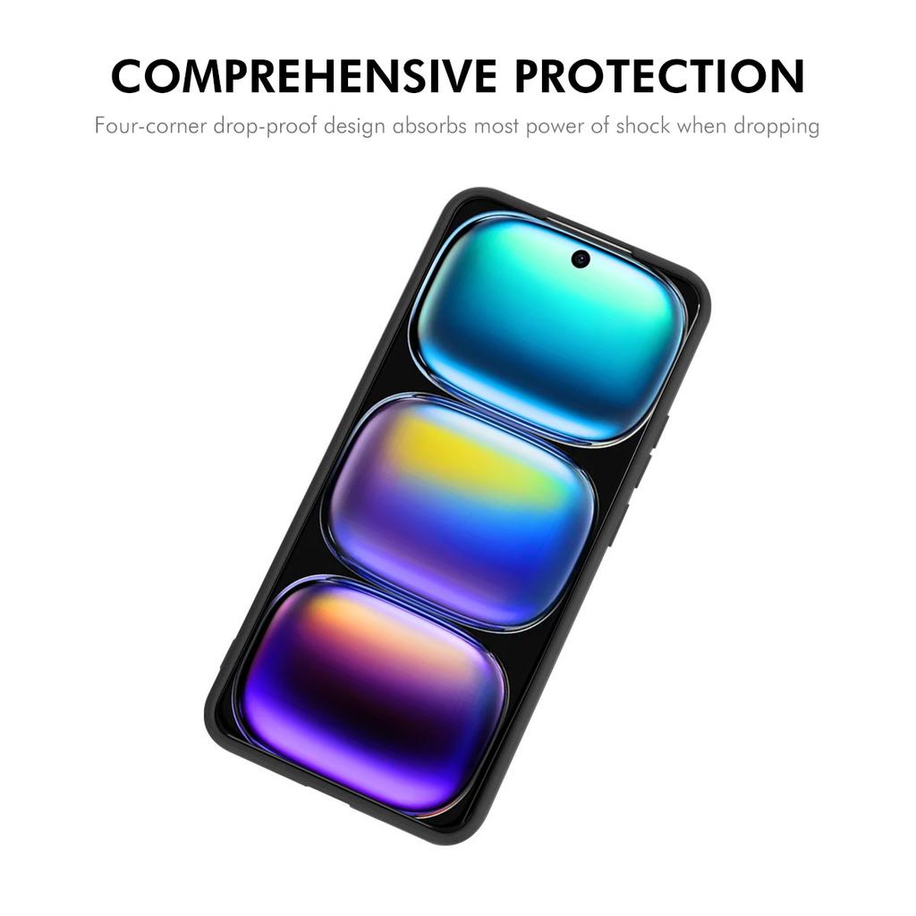 For Infinix Hot 50 5G Silicone Case Straight Edge Cell Phone Back Cover