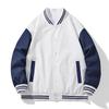 Frühlings- und Herbst-Amerikanische Baseballjacke für Herren und Damen, Schwarz-Weiß gespleißt, Sport-Hongkong-Stil-Jacke