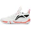 Li Ning Rubber Slip Resistant Abrasion Resistant Low top Badminton Shoes Unisex White AYAT003-3