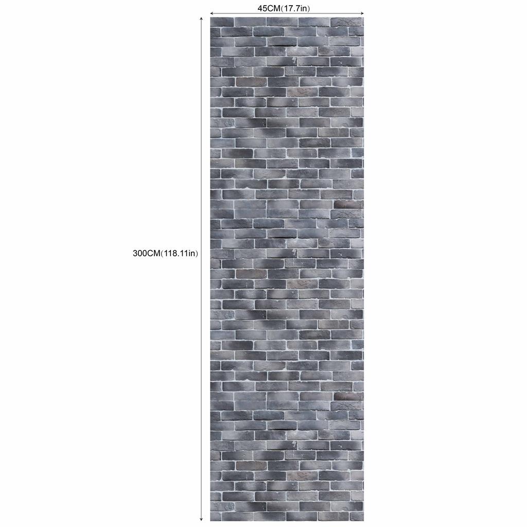 Vintage Brown Brick Wallpaper Brick Self Adhesive Film Brick Peel and Stick Wallpaper Faux Brick Textured Wallpaper Stone Paper