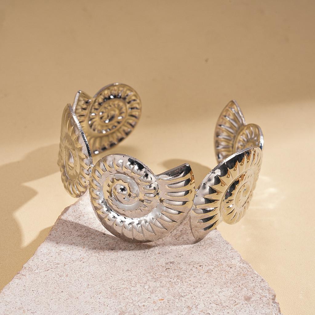Shell Conch Turtle Starfish Coconut Open Bracelet Metal Vacation Wind Niche Premium Jewelry