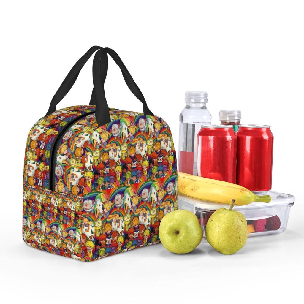 Rainbows Brite Insulated Lunch Bag for Women Office Cooler Thermal Food Box Tote Portable Lunch Boxes Container