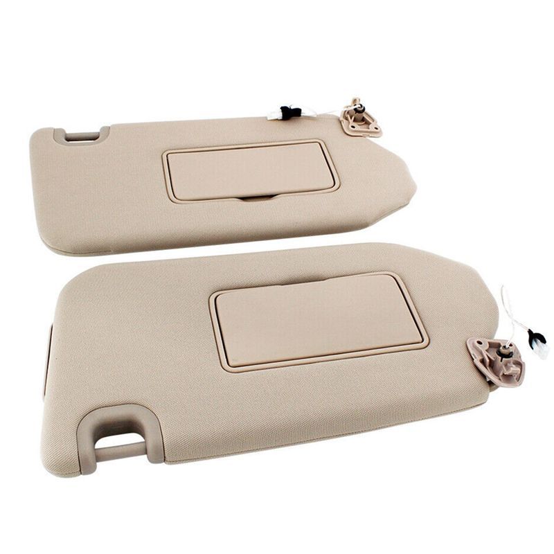 NEW-1Pair Car Sun Visor Assy 96400-9PB0A 96400-9PB0B For Pathfinder Infiniti QX60 JX35 13-19 Beige