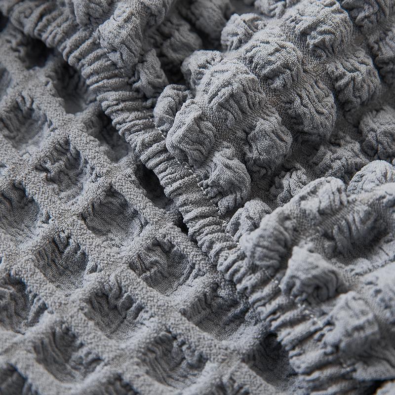 Premium Blasenstoff Jacquard Kopfteilbezug Weicher Stretch Bettkopfteilbezug All-inclusive Nachttisch Schutzbezug Überwürfe Schlafzimmer