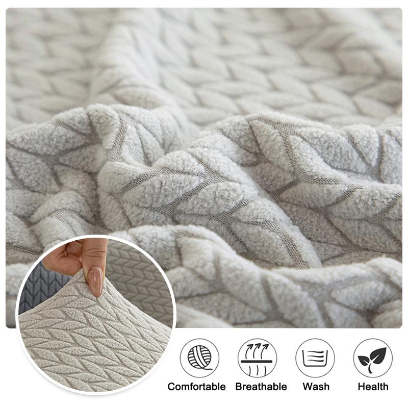 Stretch Couch Cover All-inclusive Thicken Sofa Covers with Elastic Bottom Pets Friendly Washable Furniture Protector 1-4 seater