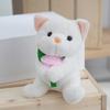 Plush Rose Dog Cat Dolls Toys Stuffed Animals Pp Cotton Filling White Brown