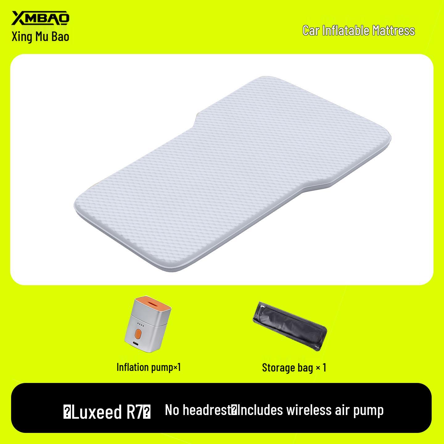 Luxeed R7 2026 Car Rear Seat Inflatable Mattress: Rear Seat & Trunk Sleeping Pad