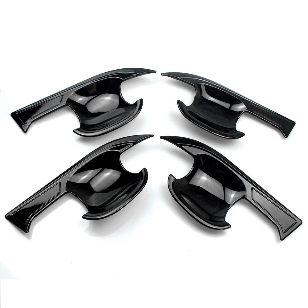 Gloss Black Car Styling Door Handle + Bowl Cover Trim Kits Exterior Accessories For Toyota RAV4 2019 2020 2021 2022 2023 2024