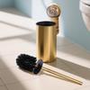 Wall-Mounted 304 Stainless Steel Toilet Brush Set for Bathroom Cleaning