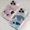 Stitch Angel Couple Case for iPhone 16/16 Pro Max, 12/11 Pro, XR/XS – Transparent & Soft