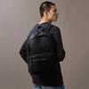 Calvin Klein Monogram Pattern Large Capacity Fabric Backpack Men Backpacks Space-Black 4D3202G-UB1