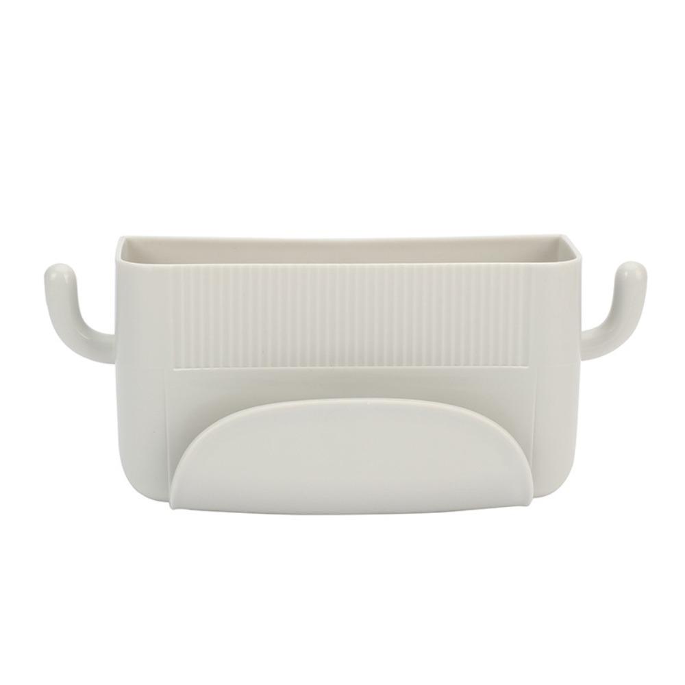 

Self-Adhesive Wall Mounted Storage Box Multifunctional Storage Rack Shelf Sundries Wall Organizer сірий