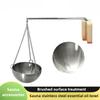 Sauna Room Stainless Steel Essential Oil Bowl Round 12CM Aromatherapy Bowl Sweat Steaming Room Accessories
