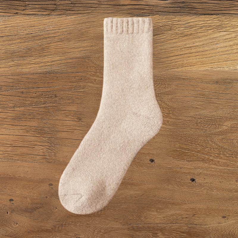 Women's Mid-Calf Anti-Pilling Thick Terry Floor Socks - Warm for Autumn & Winter.