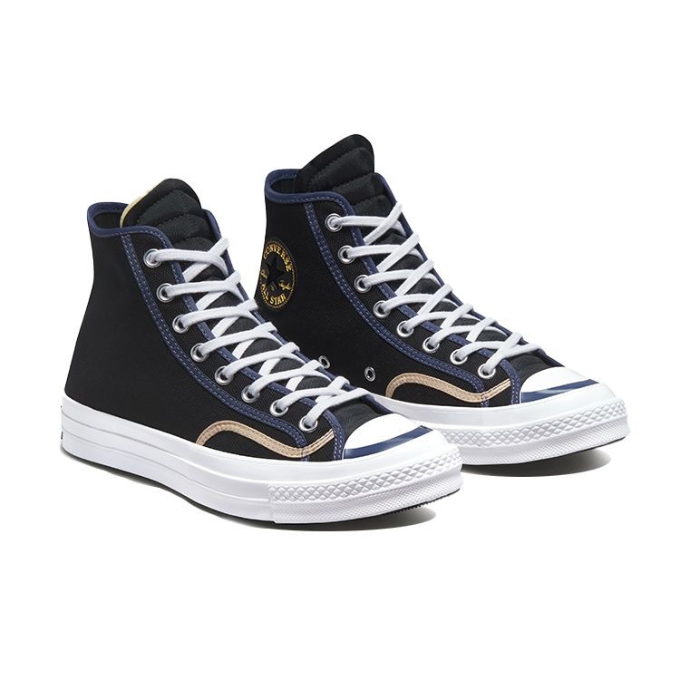 Converse 1970s Chuck Taylor All Star Classic Versatile High-Top Canvas Shoes Unisex Sneakers Carbon-Black 171409C