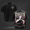 Anime BLEACH Kuchiki Byakuya Graphic T Shirt Men Women Washed Cotton Tshirts Vintage Casual Loose Clothing Unisex Summer T-shirt