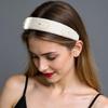 Luxury Floral Design Headbands For Women Fabric Hair Accessory With Bead Detailing Hairband Headwear For Special Event