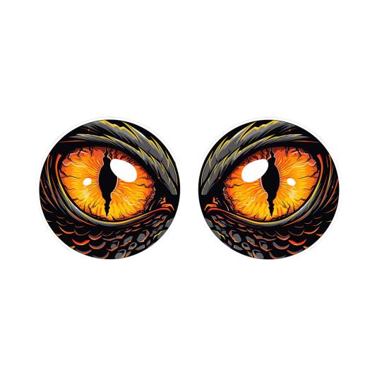 1 Pair Beast Eyes Car Headlight Decals Realistic Reptile Eye Stickers Waterproof PVC Easy Install Unique Car Accessories for Trucks &