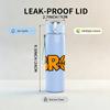 1PC BRO Bold Letter Text Art Print 750ml Color Plastic Sports Water Bottle Leakproof Flip Straw Lid Suitable for Sports Office Home Use