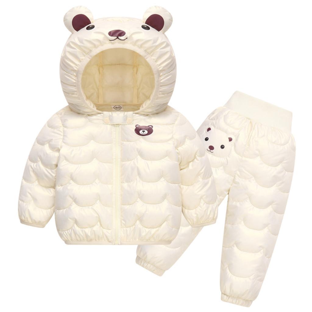 Children's Cotton-padded Jacket Set Children's Winter Coat Cotton-padded Jacket Cotton-padded Pants Two-piece Set