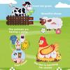 Montessori Toys Busy Book for Toddlers Farm Animal Storytelling Busy Board Kids Fine Motor Early Education Toys Travel Gifts