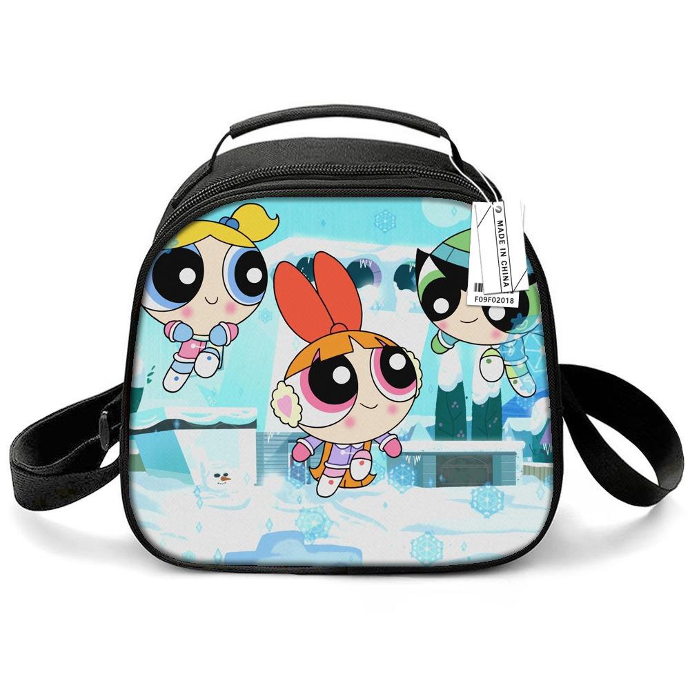Cartoon Printed Flying Policewoman Children S Lunch Handbag Incubator, Primary And Secondary School Student Meal Bag Lunch bag