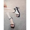 White French high heels stiletto square head open-toed fairy with sandals female summer 2025 new cool slippers