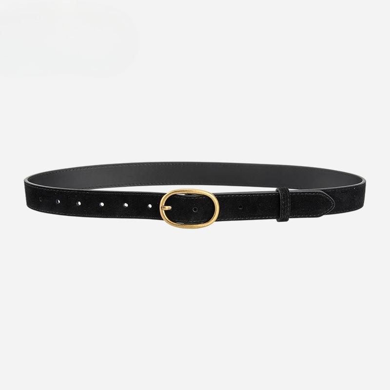 New Retro Women's Belt Fashionable and Trendy Korean Style Matte with Jeans Decorative Leather Belt for Women