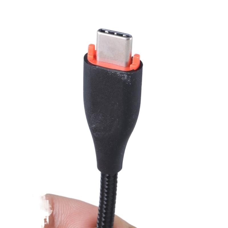 Durability Nylon Woven Headphone Cord for MMX100 Headphone Cable Easy Installation 3.5mm to Type C Replacement Wire