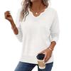 Women's Casual Solid Color Knitted Pullover Sweater - Autumn/Winter Collection