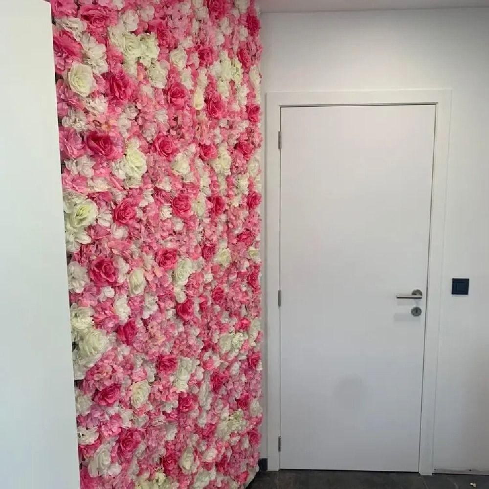 Handmade Artificial Flower Wall Panels 60X40cm Rose Wedding Background  Outdoor
