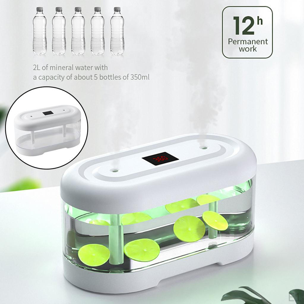 Double Spray Air Humidifier USB LED Light Purifier Aroma Atomization