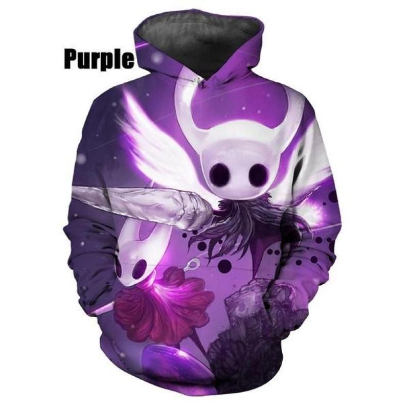 

Модная 3D толстовка с капюшоном Hollow Knight для мужчин и женщин, модная повседневная уличная одежда в стиле Харадзюку, толстовки, пуловер с длинными рукавами S