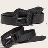 Women Belt Designer Belt Fashion Punk Cowboy Women's Trousers Belt for Jeans Belts for Lady Black Belts Waist Belts Strap ZX023