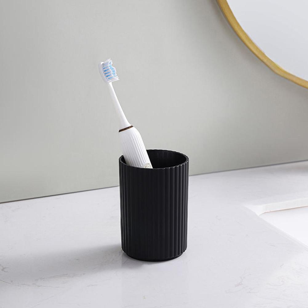 6Pcs/Set Soap Dispenser Box Housewarming Gift Toothbrush Holder Bath Accessory Bottle Trash Can Bamboo Plastic Bathroom Storage