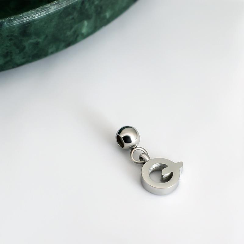DIY Sliding Chain Alphabet Number Pendant Necklace Personalized Jewelry
