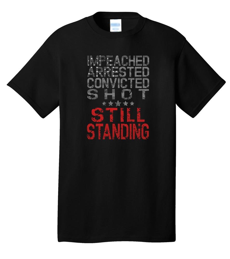

TRUMP STILL STANDING 2024 Black Tee T-Shirt MAGA Election Republican 45 47 Unisex T-Shirt XXXL