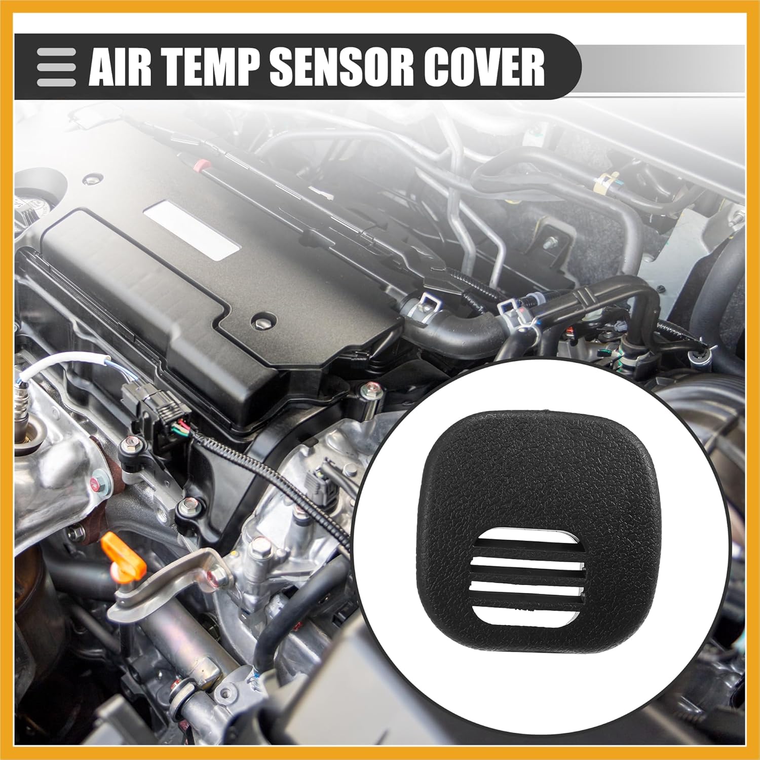 

Air Temp Sensor Cover, Grille Center Vent Dash, for Chevrolet Corvette 5.7L 1997-2004, Plastic, 10268306, Black Replacement