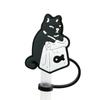 Silicone Straw Plug Cartoon Cat Drinking Dustproof Cap Creative Straw Tip Covers  Cup Accessories
