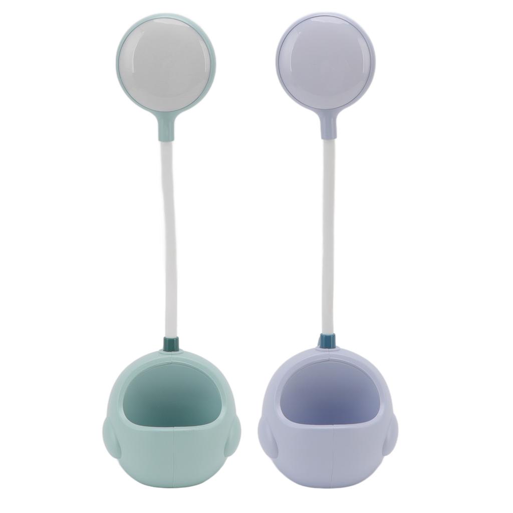 Small Desk Light with Pen Holder Comfortable Decorative Practical No Noise LED USB Small Table Lamp