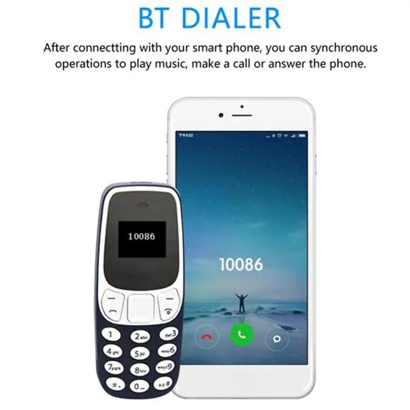 BM10  Mini Mobile Phone Dual Sim Card With Mp3 Player FM Unlocked Cellphone Voice Change Dialing Phone Wireless Headset