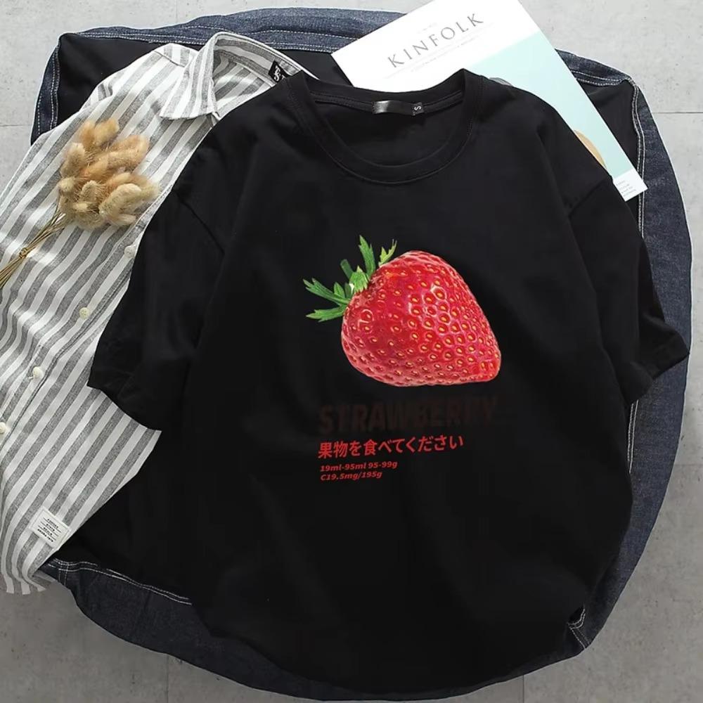 Summer Fashion Heavyweight Retro Men's English Letters 100% Cotton Printed Round Neck High-quality Casual Fitness Street T-shirt