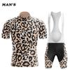 Luipaardprint Fietsuniform 2026 Nieuw Heren Korte Mouwen Fietskleding Zomer MTB Fietsen Fietsjersey Set Ropa Maillot